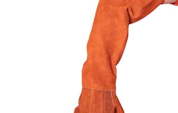 GUANTE DE CARNAZA CON PUÑO DE 60CM