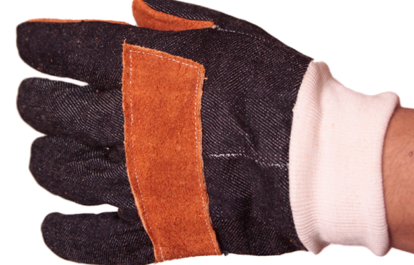 GUANTE TIPO PAYASO CARNAZA Y MEZCLILLA