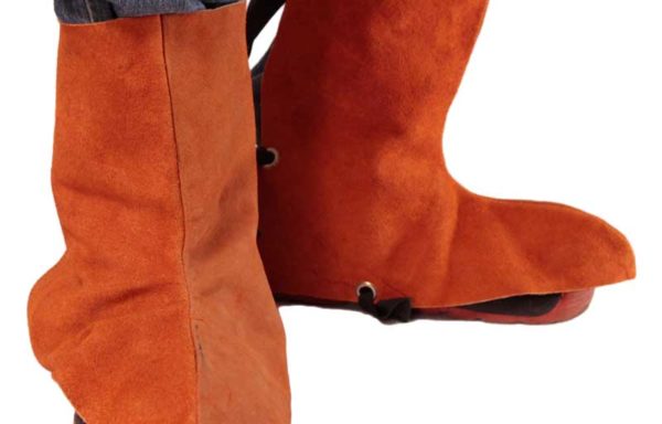 POLAINA DE CARNAZA CON TIRAS Y OJILLOS