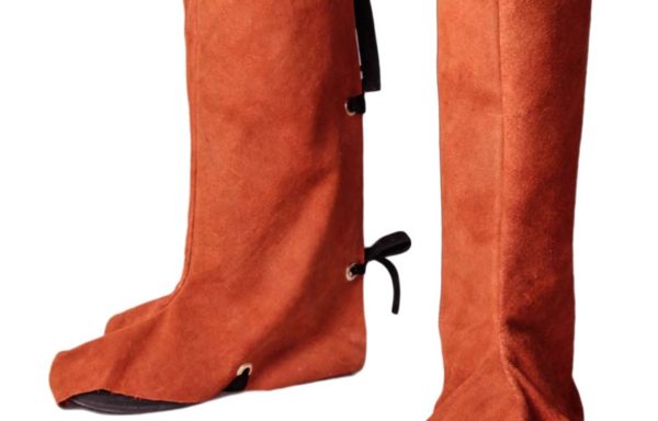 POLAINA DE CARNAZA CON TIRA Y OJILO DE 45 CM